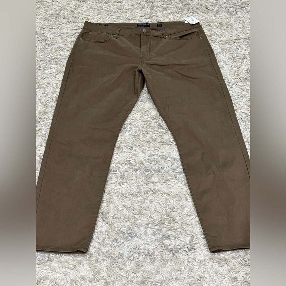 Lucky Brand Nordstrom’s Rack Men's Brown Pants Size 40 32 Slim 2 way stretch NEW